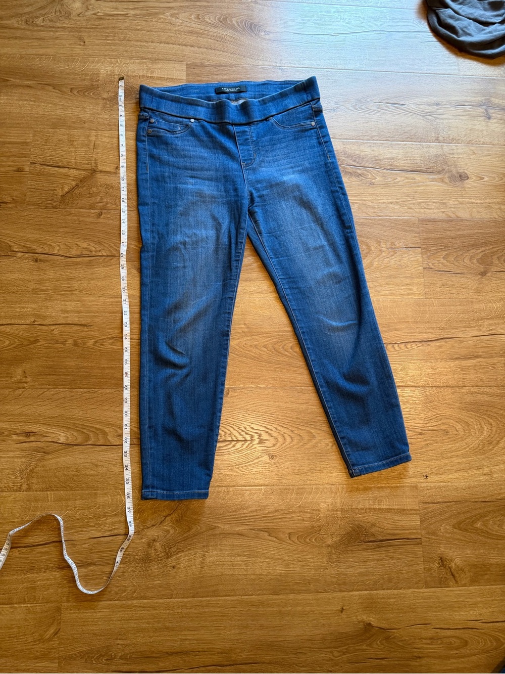 Liverpool Jeans Company Dark Blue Ankle Crop Stretch Jeans